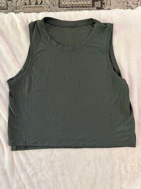 Lululemon Train to Be Tank Top - Smoked Spruce- size 6
